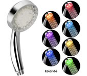 Ultra-Quiet Rainfall Top Spray LED Shower Head Water Flow Power Generaton 7 Colors Gradual Changing