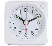 Reloj Despertador analógico, clásico analógico de Viaje con función de repetición y luz, Mini Despertador, tamaño Compacto, Reloj Despertador