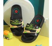 Summer Cartoon Tank Children's Slippers For Boys Girls Slippers  Pvc Home Flip Flops Non-slip Big Kids Beach Sandals 3-14 Years