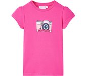 Camiseta Infantil dark pink 140