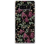 Funda compatible con Samsung Galaxy Note 8 - tatoo flores efecto bordado
