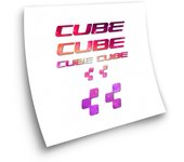 Pegatinas compatibles con cuadro bici Cube x8 galaxy