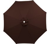 Toldo de Repuesto para Sombrilla de 8 Pies Y 8 Costillas - Cubierta Impermeable y Anti-Ultravioleta para Muebles de Exterior