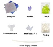 20PCS Tulip Nightlight Handmade DIY Material Cube Tulip Mirror Bedroom Decor Atmosphere Lamp Valentine's Day Birthday Gift
