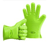 Manoplas de silicona para Horno para Cocina, Guantes para barbacoa,juego,agarraderas, Guantes para Horno resistentes al Calor