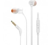 Auriculares Intrauditivos JBL Tune 160/ con Micrófono/ Jack 3.5/ Blancos