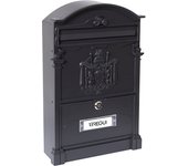 ARREGUI Residencia Buzón Exterior Vintage de Aluminio Tamaño M (Correo DIN A4 y Revistas) | Buzón de Pared Mediano | Buzón de Correo de Estilo Clásico | Fácil de Instalar