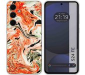 Tumundosmartphone Funda Silicona para Samsung Galaxy S24 FE 5G diseño Mármol 12 Dibujos