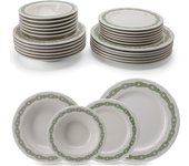 Vajilla de Porcelana 24 Piezas – Vajilla Fecra Rante para 6 Personas – Vajilla Completa y Elegante