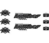 Pegatinas compatibles con horquilla bici Marzocchi Bomber Flylight 100 z3 - 26"