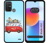 Funda Silicona para ZTE Blade A52 diseño Furgoneta Dibujos