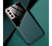 Luxury Leather Camera Protect Case for Samsung Galaxy S24 S23 S22 20 21 FE Note 20 Ultra S10 Plus M55 M35 F15 Car Magnetic Cover