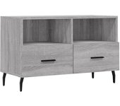Mueble TV combinadoMueble de TV madera de ingeniería gris Sonoma 80x36x50 cm