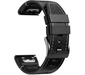 QuickFit 26 22mm Leather Silicone Watch Strap For Epix Gen 2 Smartwatch Band For Garmin Fenix 6X 6 7X 7 Pro 5X 5 Plus Bracelets