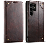 EUCAGR Shockproof Leather Wallet Cover Phone Shell For Samsung Galaxy S24 S23 S22 FE Ultra Plus A53 A54 A13 A14 A24 A34 Note20