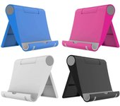 Soporte de escritorio para teléfono de 4 piezas, plegable, ajustable para tableta, compatible con iPhone y Samsung (4 colores)