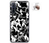Tumundosmartphone Funda Gel Tpu para Oppo Find X2 Lite diseño Snow Camuflaje Dibujos