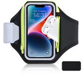 Bolsa de brazo de fitness con cierre de cremallera para Teléfono Celular y almacenamiento de auriculares Compatible con iPhone Samsung Xiaomi Accesorios para correr