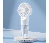 Ventilador de pulverización portátil recargable portátil-Ventilador de humidificador de carga USB, adecuado para viajes y uso al aire libre ventilador de mano