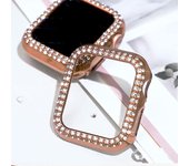 Cover for Apple Watch Case 41mm 40mm 38mm 45mm 44mm 42mm Protector Diamond Bling Bumper iWatch Series 5 SE 6 7 8 9 Accessories