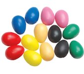 Huevos de Plástico Marca Samba (Solo un par) Colores Variados