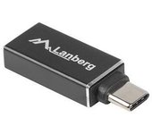 ADAPTADOR USB LANBERG USB-C M 3.1 A USB-A H OTG NEGRO