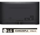 Carcasa Trasera Negra LG 43UK6200PLA NUEVA