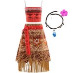 Summer Vaiana Fantasy Children New Movies Girls Carnival Dress Clothing Set Kids Princess Party Dress Christmas Moana 2 Costume