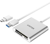 Unitek Lector de Tarjetas de Memoria USB 3.0 8-en-1 Alta Velocidad de Transferencia