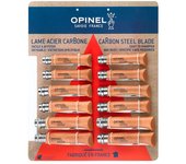 NAVAJA,EXPOSITOR DE 12 UNID CARBONO, 4 UND - Nº6 + 4 UND - Nº7 + 4 UND - Nº8. OPINEL