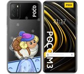 Tumundosmartphone Funda Gel Transparente para Xiaomi POCO M3 / Redmi 9T diseño Cabra Dibujos