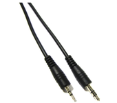 Cable de audio stereo de 25 mm macho a 35 mm macho de 3 m - BeMatik