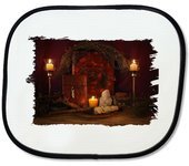 MERCHANDMANIA PARASOL Vela Iluminado Luz Altar Pagano Wicca Magia sunshield coche brujas vampiros magos