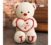 80/100Cm Big LOVE Plush Toy Bear Giant Stuffed Animals Birthday Gifts Soft Pillow Dolls Grilfriend Girls Wife kids Children