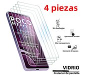 4Pcs Tempered Glass for Xiaomi Poco M7 Pro 5g M6 4g M5 M4 M3 Pro Screen Protectors Full Cover Protective Front M7pro M6pro Film