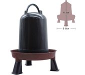 Bebedero para Aves de Corral - Modelo Eco Reciclado - 5 Litros - Patas - Plástico Reciclado - FINCA CASAREJO