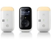 Motorola Nursery Vigilabebés de Audio PIP15 con Sonido HD, Monitorización de Temperatura, Comunicación Bidireccional, Luz Nocturna y Canciones de Cuna