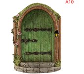 Miniature Fairy Door Home Creative Yard Art Mini Arch Window Door Mouse Hole Decoration Outdoor Garden Sculpture  Craft Decor