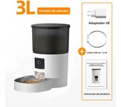 ROJECO Automatic Cat Feeder With Camera Video Cat Food Dispenser Pet Smart Voice Recorder Remote Control Auto Feeder For Cat Dog