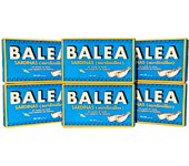 Sardinillas en aceite de oliva con pimiento del padrón de Balea. 16/20 piezas. Pack de 6 unidades