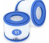 Paquete de 2 cartuchos de filtro VI de repuesto para filtro de piscina Bestway VI para Miami, Vegas, Palm Springs, Mónaco, cola