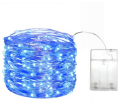 5M LED Fairy Lights Battery Operated Copper Wire Garland String Lights Outdoor Garden Party Wedding Lights Christmas Decor
