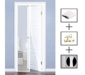 Mosquitera magnética para puerta,mosquiteras paraventanas,cortina de malla, puerta corredera plegable