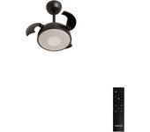 CREATE - Ventilador de techo 40W silencioso Ø55cm aspas retráctiles con luz LED - WIND CLEAR CUP