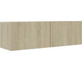 vidaXL Mueble TV madera contrachapada 100x30x30 cm, Mueble de Salon, Mueble TV, Mueble TV salon, Mesa de TV, Mueble tele