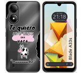 Funda Silicona para Zte Blade A33s diseño Vaca Dibujos