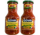 2 BOTE  DE  SALSA DE  PICO DE  GALLO CON VERDURAS FRESCAS PICADAS 500G. GOYA. ALTA CALIDAD MEXICO