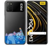 Tumundosmartphone Funda Gel Transparente para Xiaomi POCO M3 / Redmi 9T diseño Hipo Dibujos