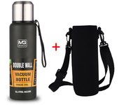 UPORS Large Capacity Stainless Steel Thermos Portable Vacuum Flask Insulated Tumbler with Rope Thermo Bottle 500/700/1000/1500ml