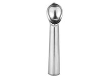 Metal portátil no stick anti feeze helado cuchara herramienta de cocina (plata brillante)